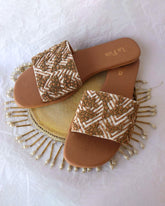 AAHANA - Gold & Beige Embellished Slider