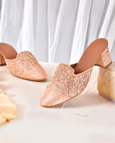 ZIBA - Blush Rose Embroidered Heel