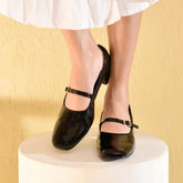 THE SEOUL - Patent Black Mary Jane Pumps