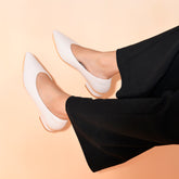 THE APEX - Vanilla Bean Pointed Ballerinas