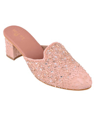 ZIBA - Blush Rose Embroidered Heel