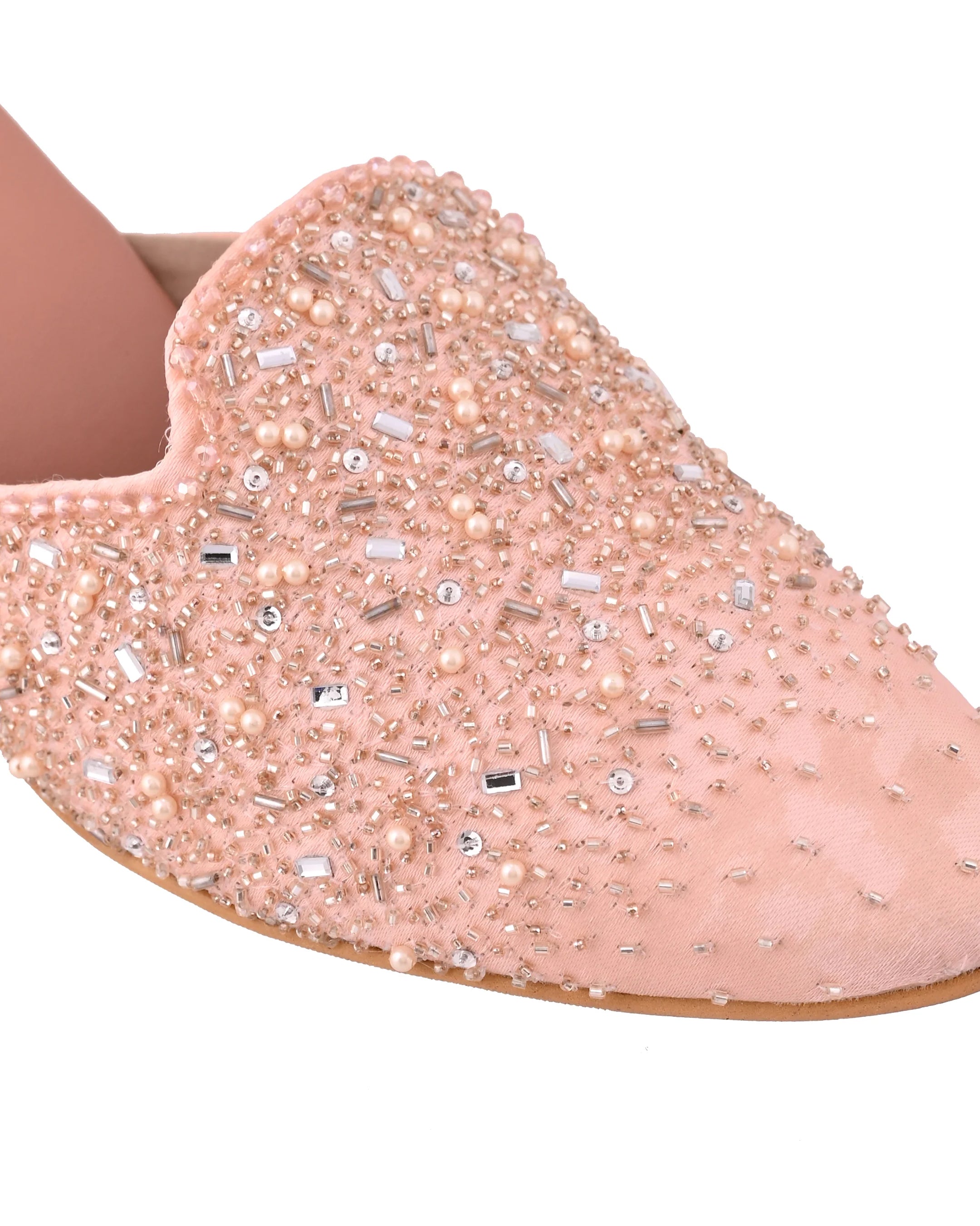 ZIBA - Blush Rose Embroidered Heel
